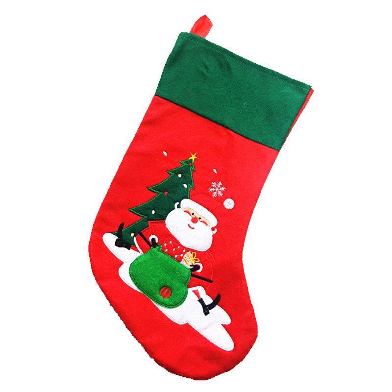 [36% OFF] Creativity Santa Claus Socks Gift Bag Christmas Decorations ...