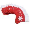 8pcs  Christmas Socks Knife and Fork Storage Bag Decoration -  