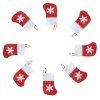 8pcs  Christmas Socks Knife and Fork Storage Bag Decoration -  