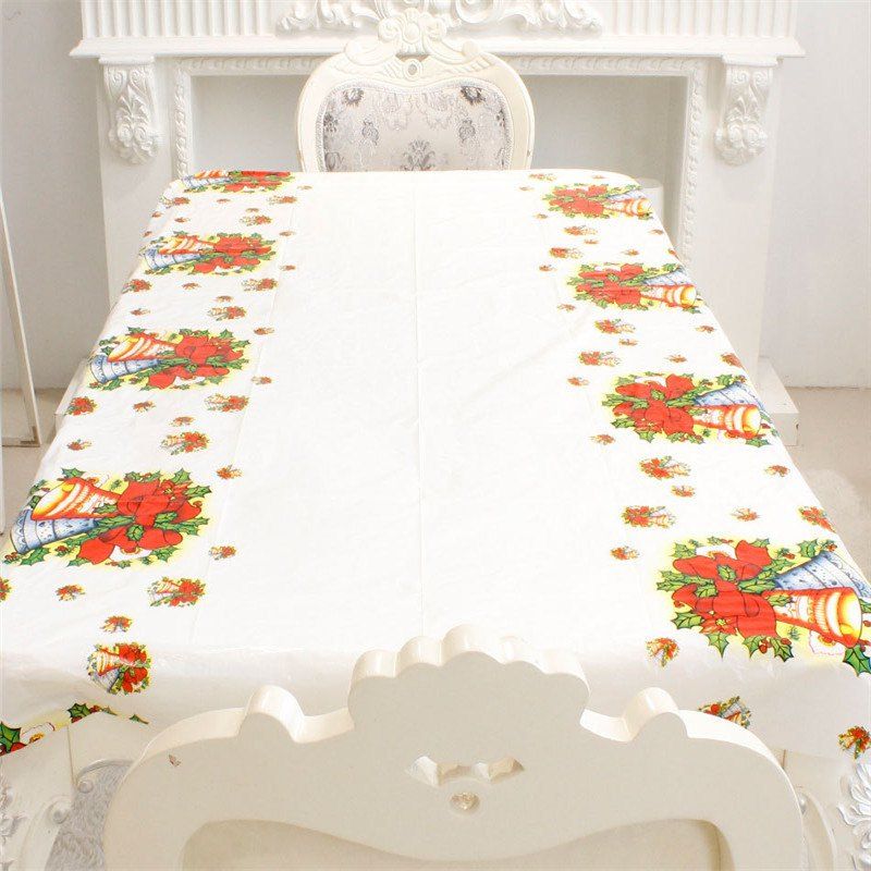 

New Santa Claus Cartoon Tablecloth Christmas Decoration, Red