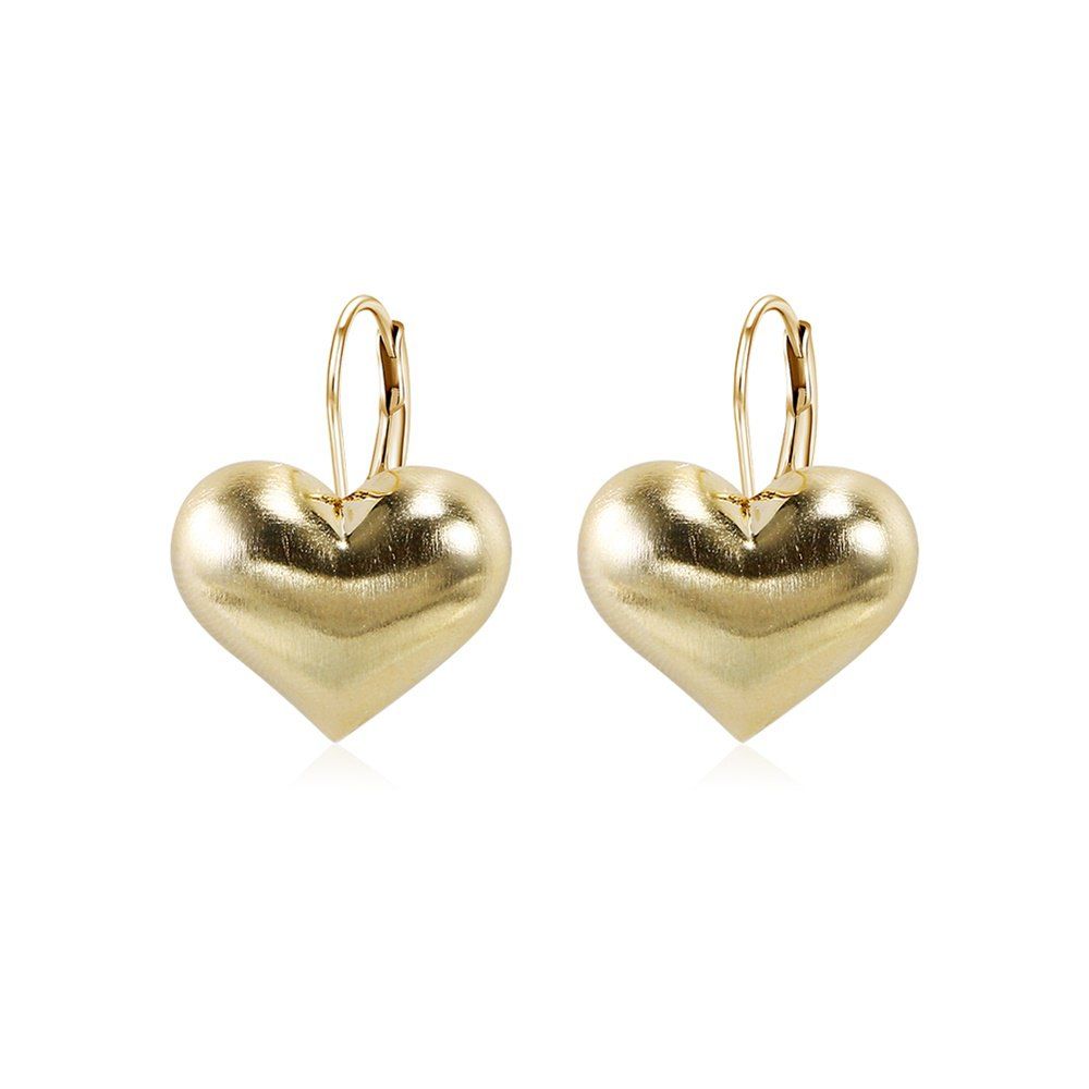 [36% OFF] 14K Gold Heart Stud Earrings For Beautiful Women | Rosegal