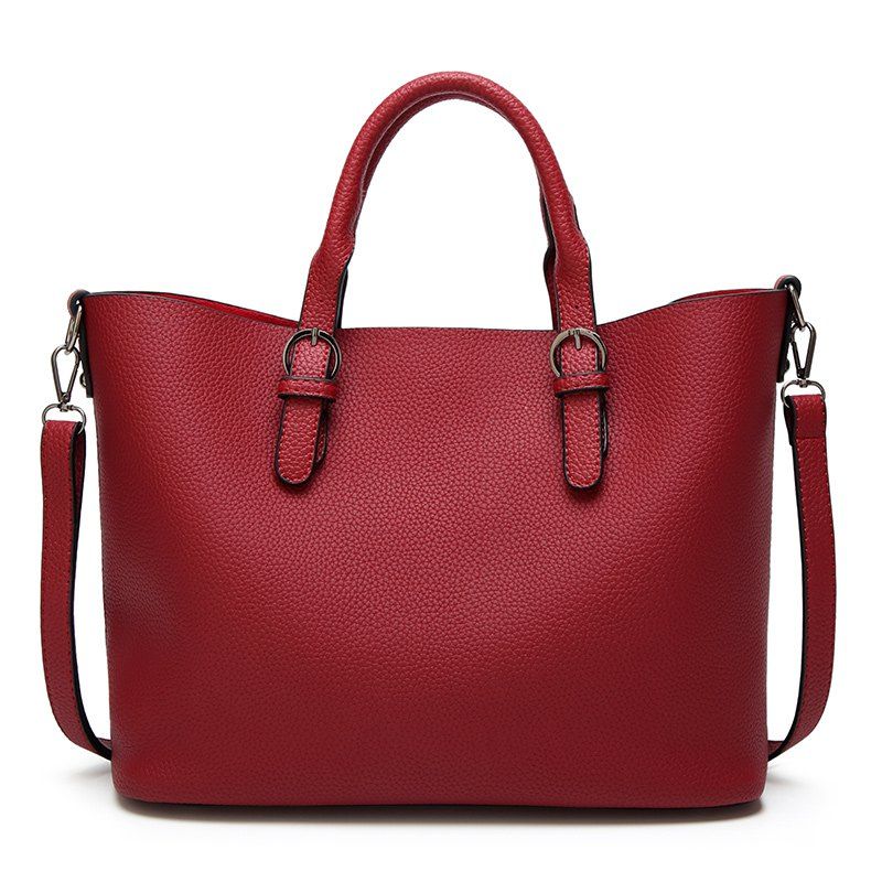 2018 Simple Handbag Bag Leisure All Match Todd In Burgundy New Simple Handbag Bag Leisure All Match Todd