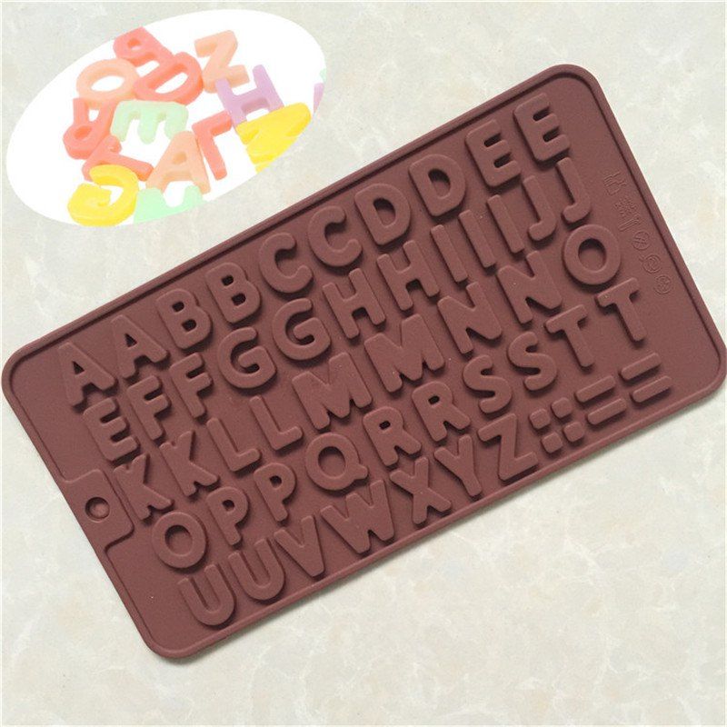 

English Alphabet Cake Chocolate Baking Mold, Brown