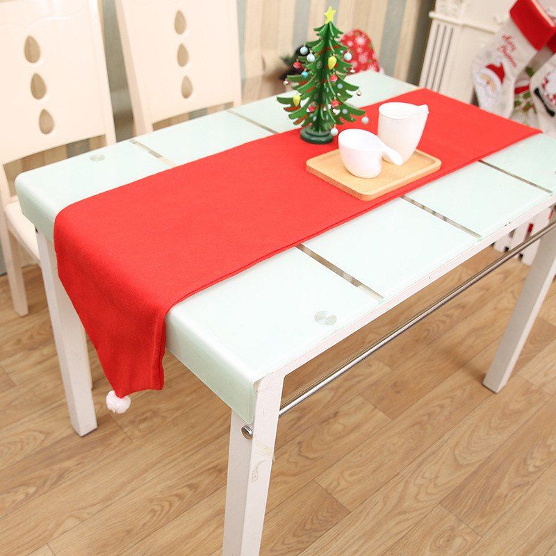 

Red Christmas Table Flag Tablecloths for Table Decorations