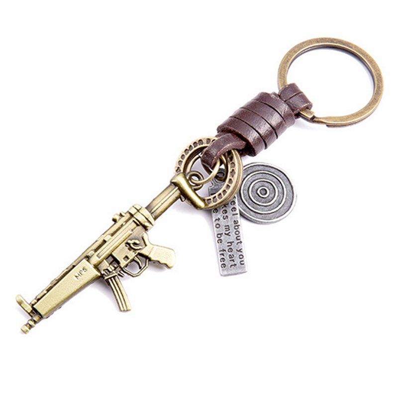 

Men's Key Ring Personality Unique Design Brief Durable Key Ring Accessory, Bronzed