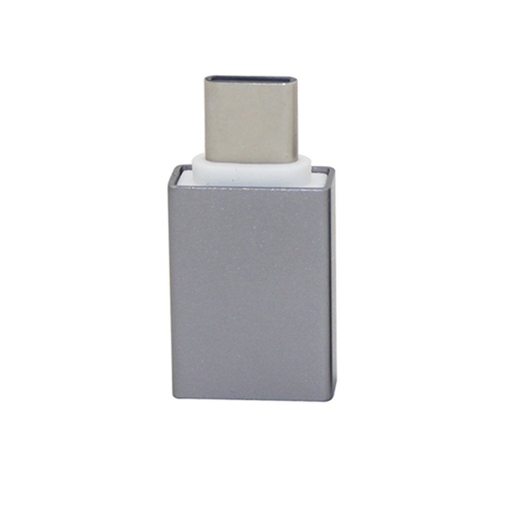 

Mini Smile USB 3.1 Type-C Male To USB 3.0 Female OTG Adapter Converter, Gray