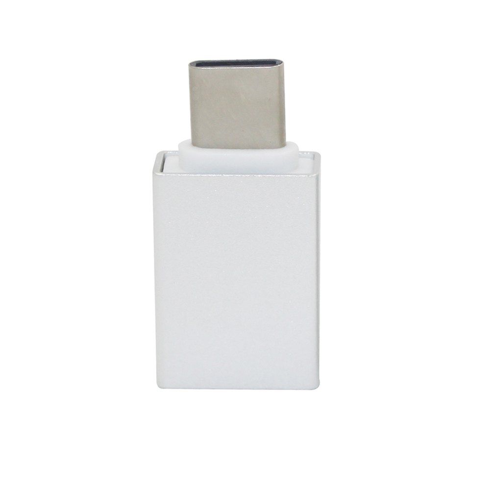 

Mini Smile USB 3.1 Type-C Male To USB 3.0 Female OTG Adapter Converter, Silver