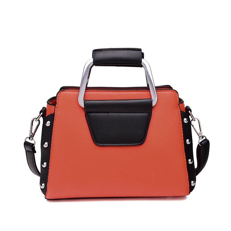 

New Style of Simple Women Bags and European Fashion Rivet Handbag, Brown