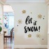 D065 Christmas Wall Stickers Snowflake Dual Color DIY Home Decal -  
