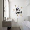 D065 Christmas Wall Stickers Snowflake Dual Color DIY Home Decal -  