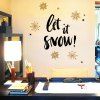 D065 Christmas Wall Stickers Snowflake Dual Color DIY Home Decal -  