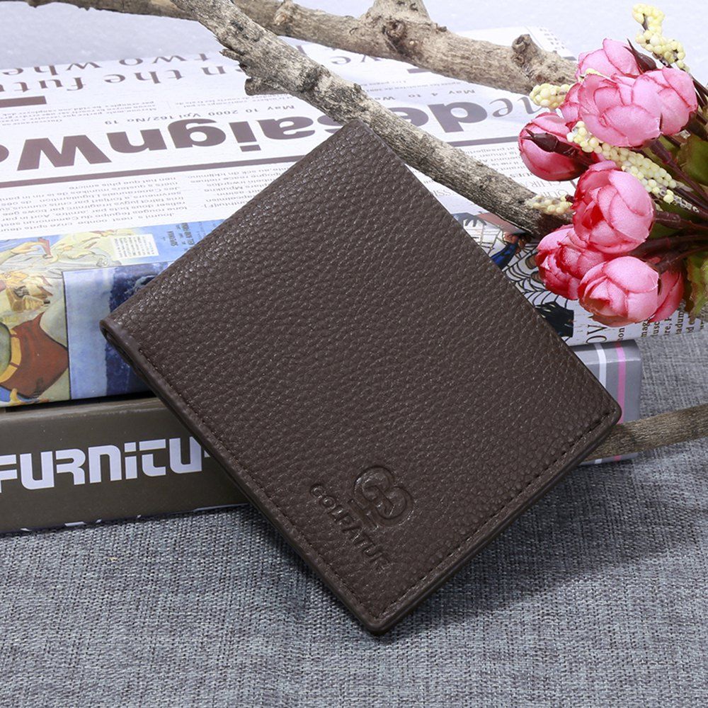 

JPT-9002-Cross Section of Single Packet Multi Card Wallet Card Package New Men'S Short Wallet, Brownie