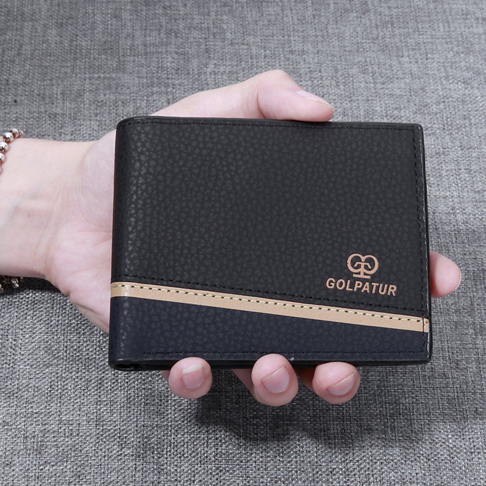 

JPT-1032Multi Card Man Single Package Sheet PU Wallet Are Men, Black