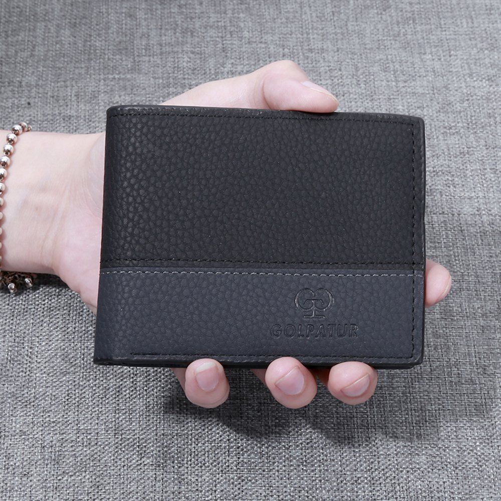 

JPT-1037Multi Card Man Single Package Sheet PU Wallet Are Men, Black;black;brown