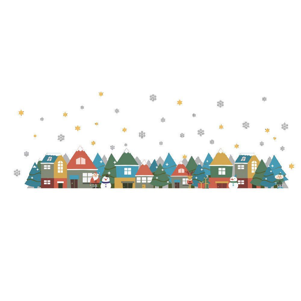

Christmas Removable DIY Room Decor Wall Stickers, Colormix