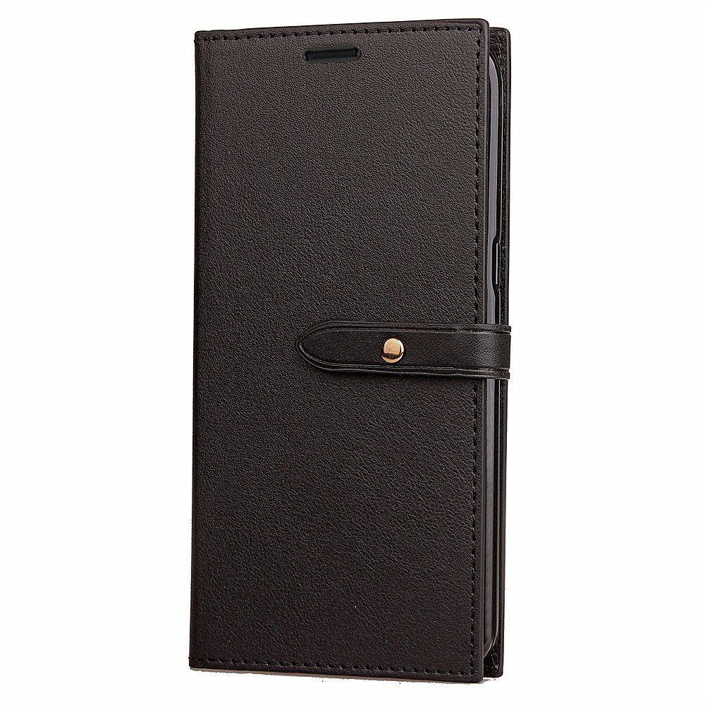 

Business Card Slot Lanyard PU Leather Phone Case for Xiaomi Redmi 4X, Black