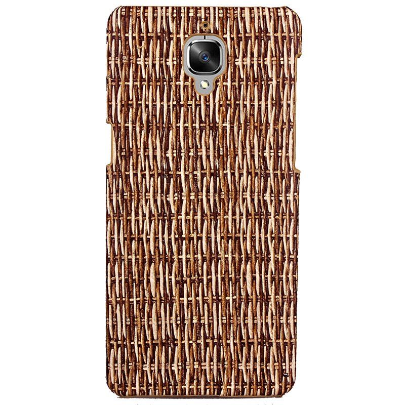 

Solid Pattern Card Slot Lanyard PU Leather Phone Case for OnePlus 3, Brown