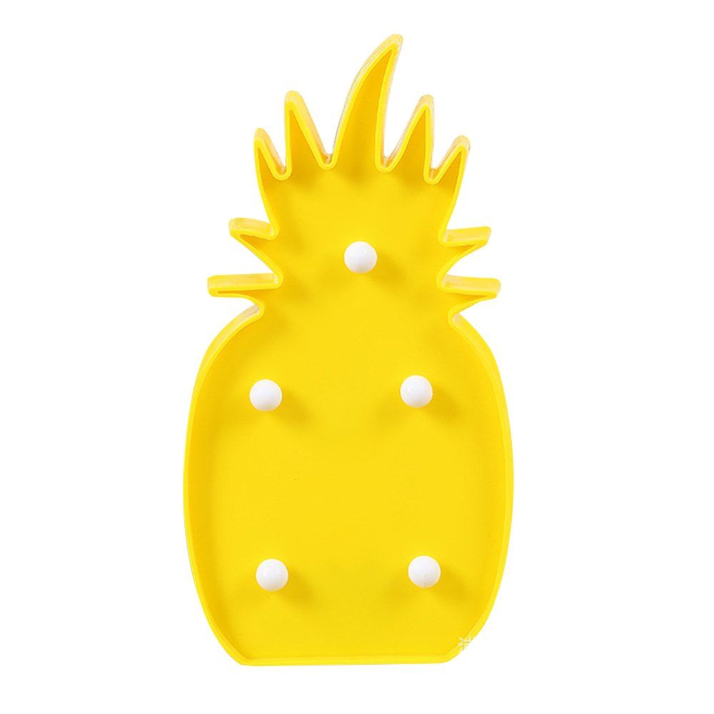 

BRELONG 3D Warm White Kids Room Decoration Night Light Christmas Wedding Decorative - Pineapple, Yellow