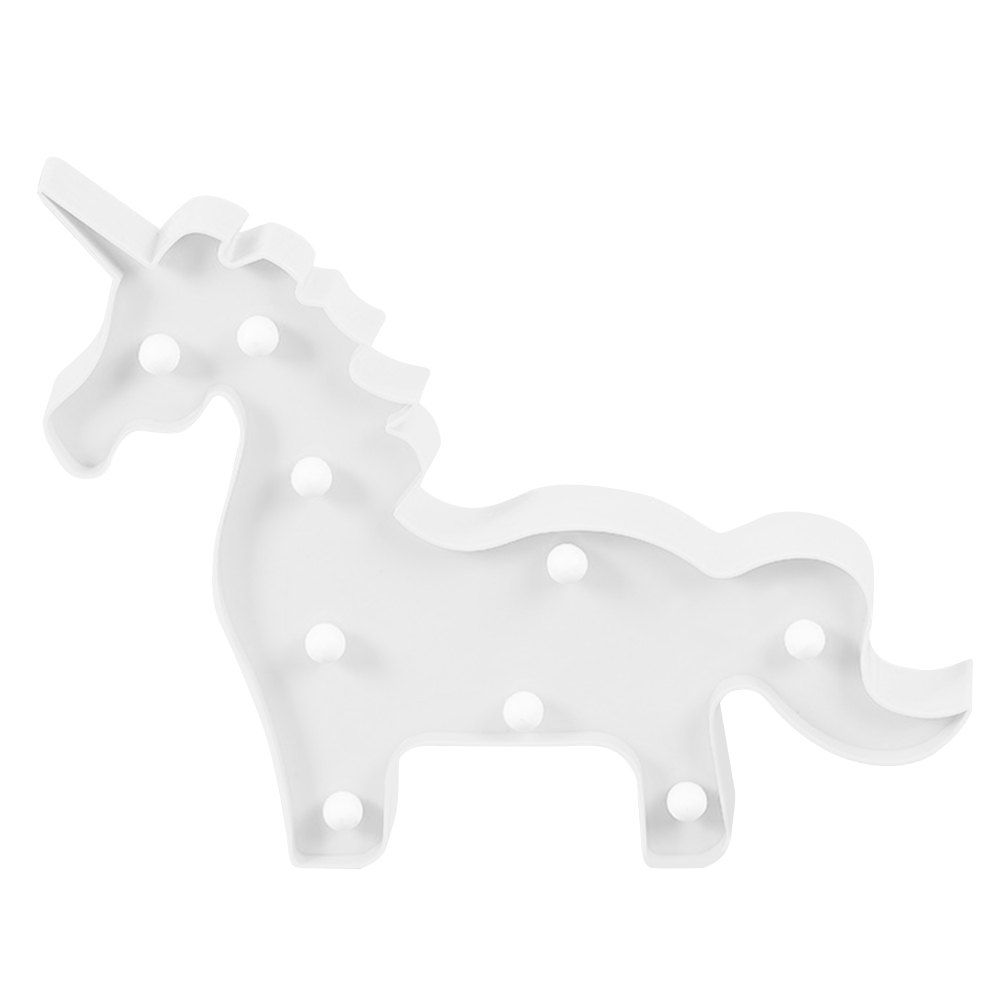 Store BRELONG 3D Unicorn Warm White Decoration Night Light for Kids Room Christmas Wedding 3V  