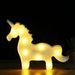 BRELONG 3D Unicorn Warm White Decoration Night Light for Kids Room Christmas Wedding 3V -  