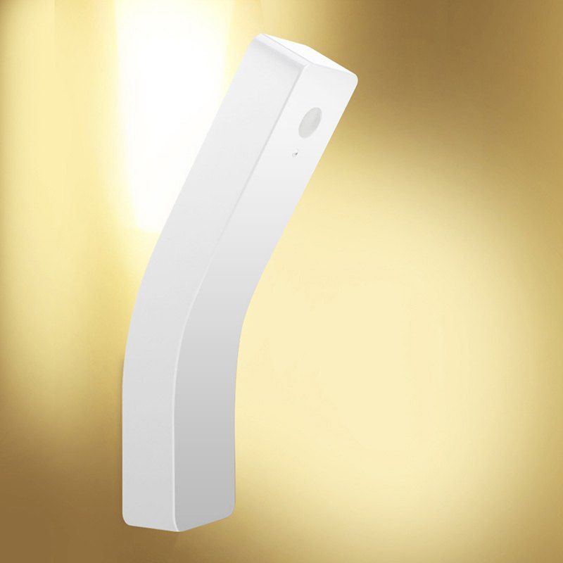 

BRELONG LED Sensing Night Light Control Human Body Sensor Lamp Charging Wall Lamp, White