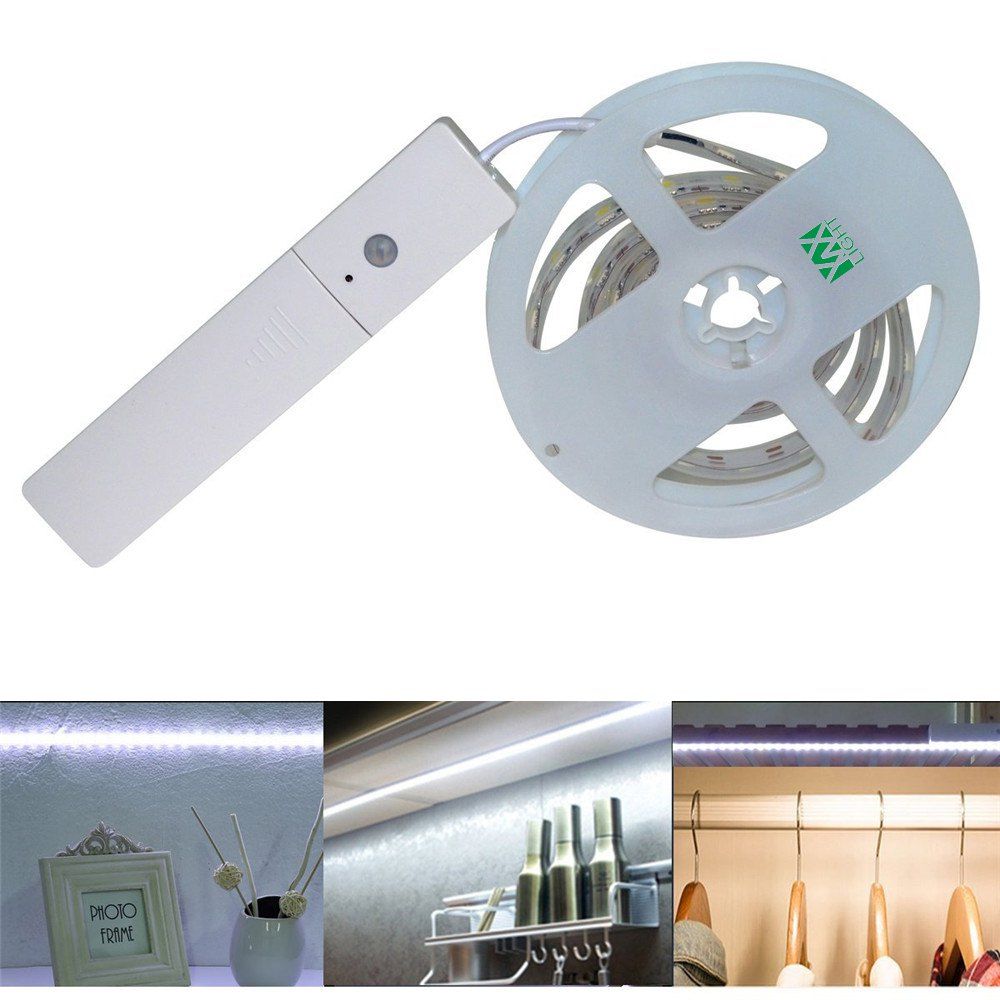 

YWXLight 1M 60LED Body Infrared PIR Motion Sensor Switch For 5V LED Strip Light, White light