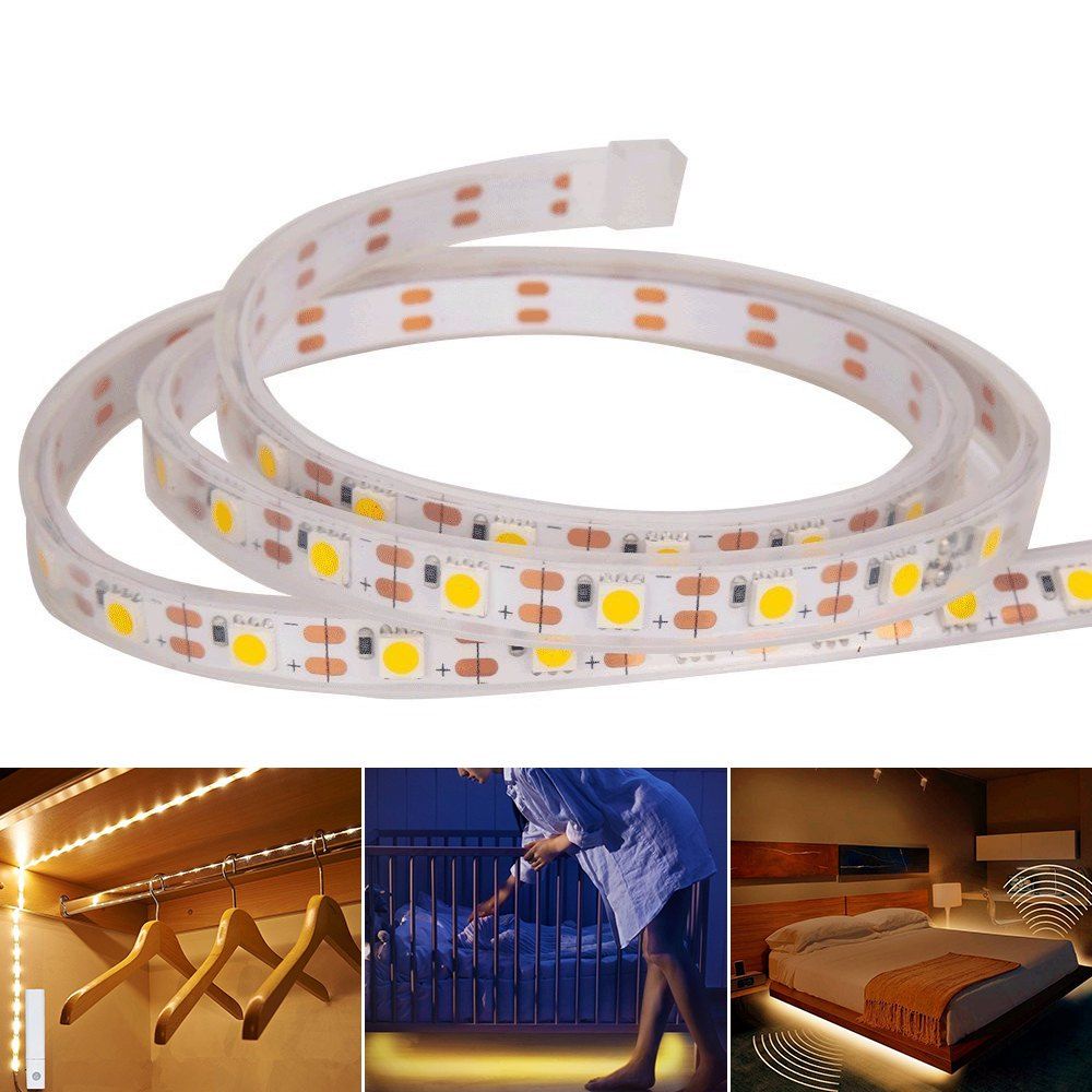 

YWXLight 1M 60LED Body Infrared PIR Motion Sensor Switch For 5V LED Strip Light, Warm white light