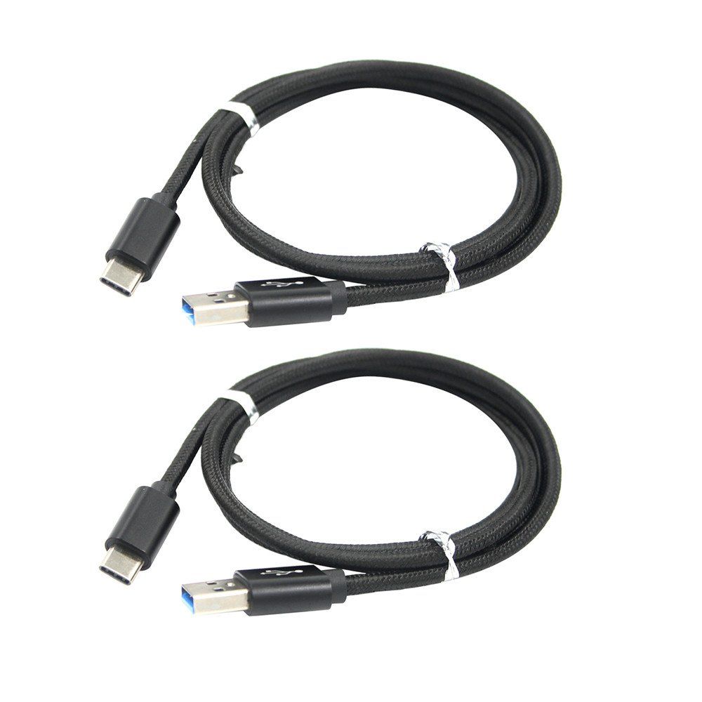 

2PCS Fast Speed Usb 3.1 Type-C Male To Usb 2.0 Cable for Data Transfer And Charging 100CM, Black