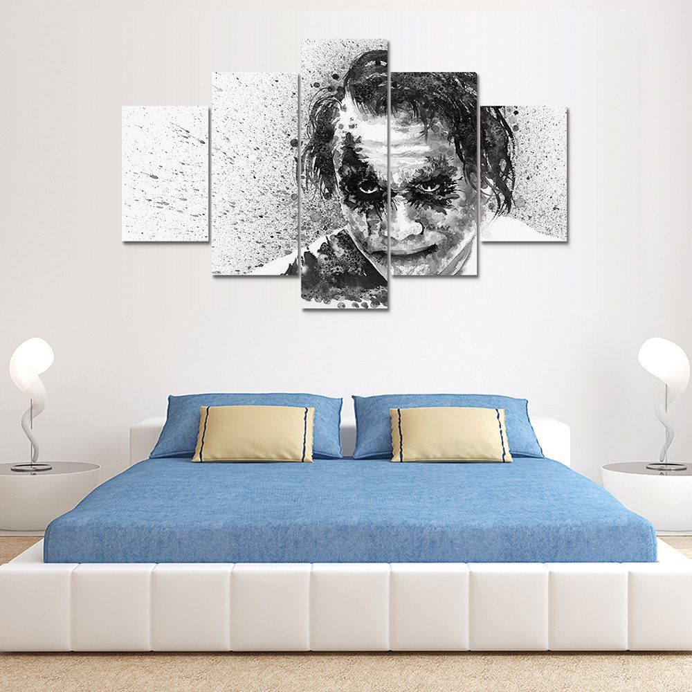 

Joker A Canvas Print Painting Home Decoration Wall Art Picture 5 Panel, Colormix