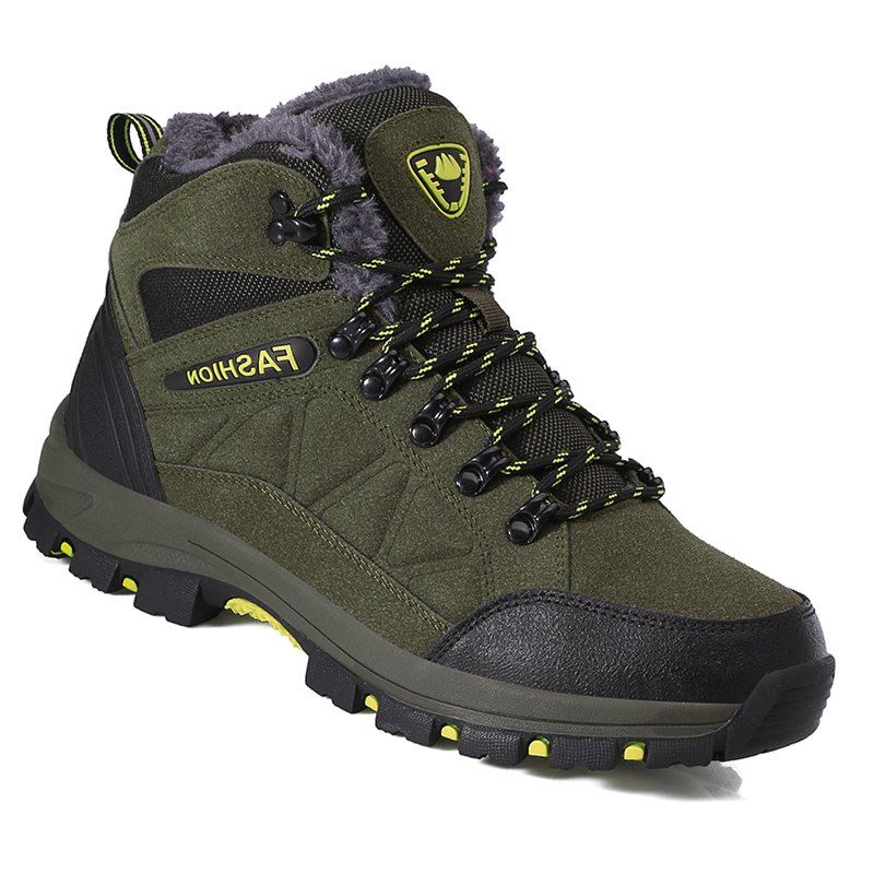 

Couple Spring Hiking Boots Mountain Climbing Shoes Outdoor Plus Size Tactical Boots, Green