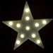 BRELONG 3D Warm White Decoration Night Light for Kids Room Christmas Wedding Star 3V -  