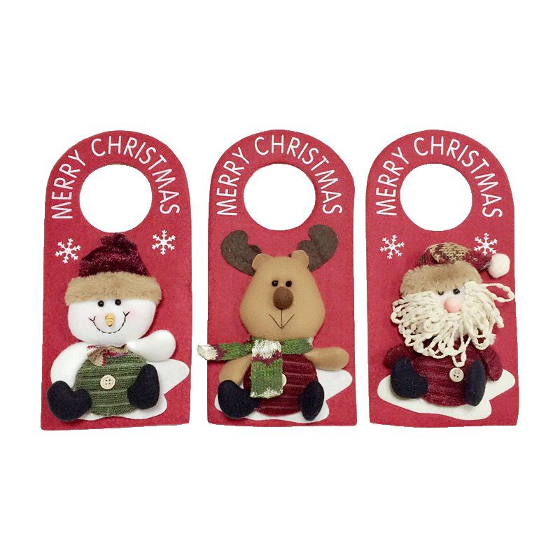 

3PCS Good Quality Christmas Door Hanger / Christmas Ornaments, Colormix
