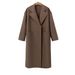 Autumn and Winter Solid Cashmere Coat -  
