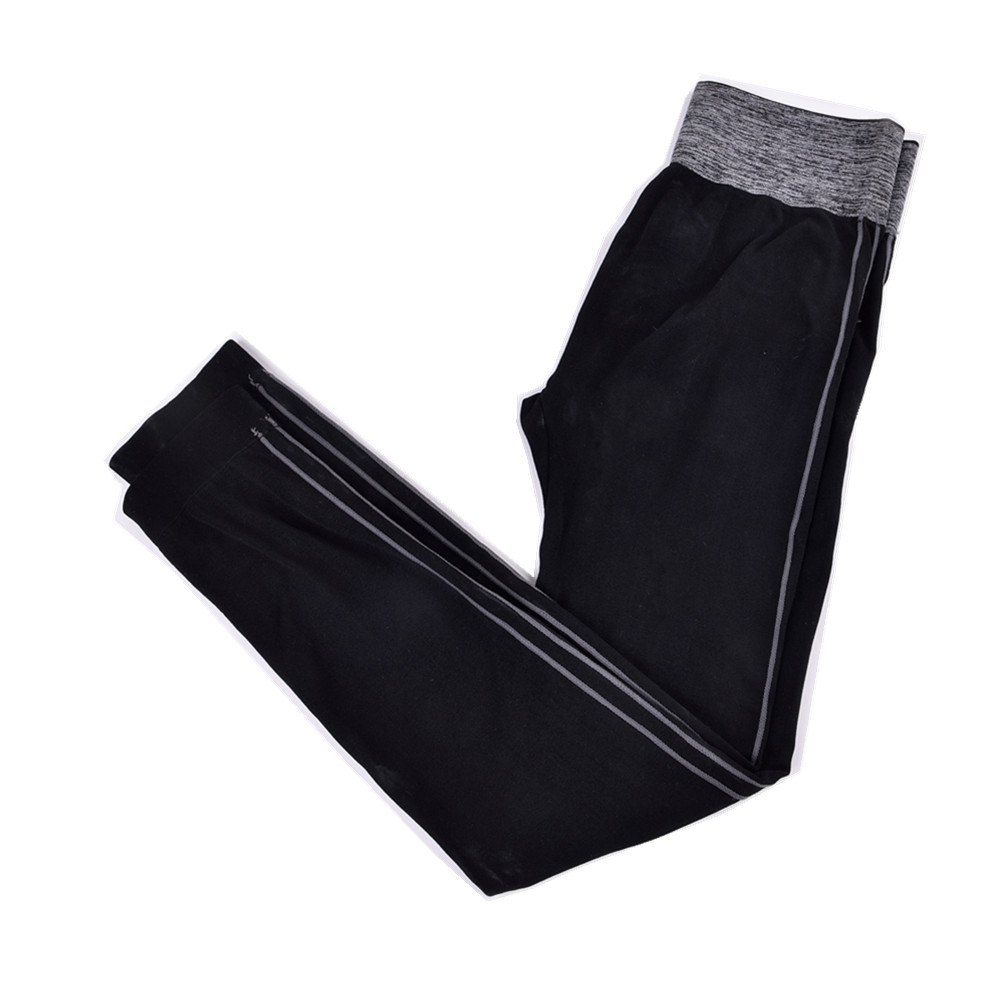

2017 Fashion Women's Running Sports Pants Breathable Seamless Fabric, Black grey