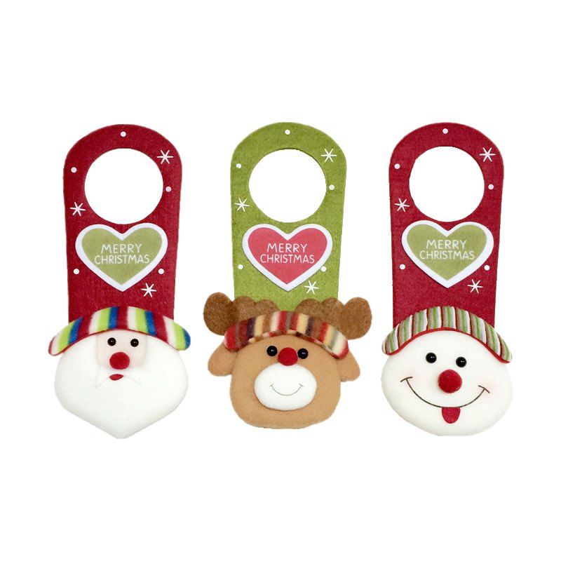 

3PCS Good Quality Christmas Door Hanger / Christmas Ornament, Colormix