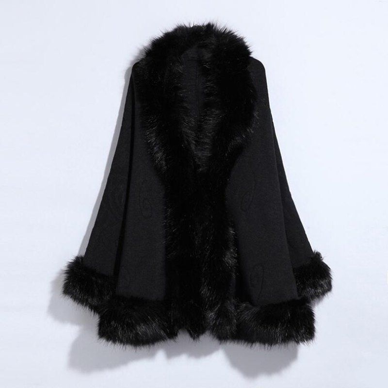 

Women's Fashion Faux Fur Multicolor, Black