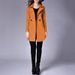 Women's  Lapel Collar Trench Coat Long Sleeve Solid Color -  
