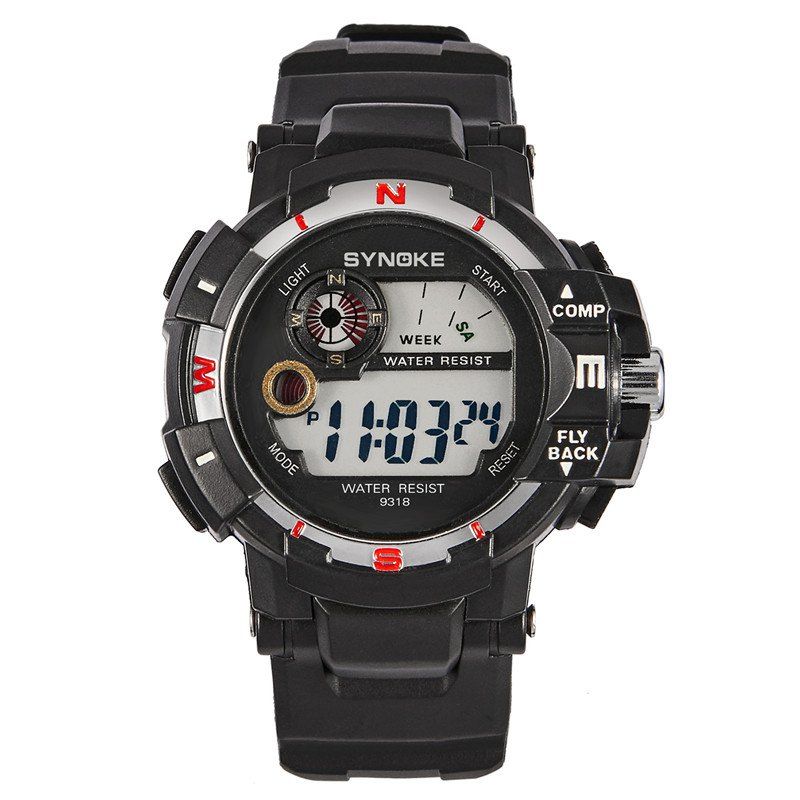 

SYNOKE 4726 Fashion Leisure Sports Men Watch with Box, Silver