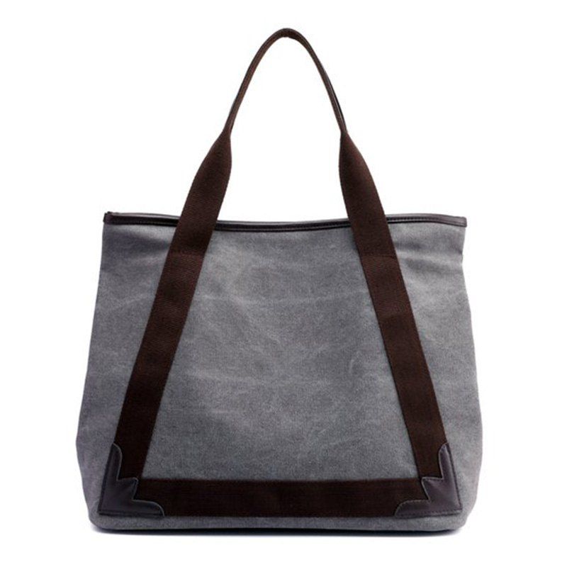 

Canvas Handbags Fashion Wild Ladies Shoulder Bag, Gray