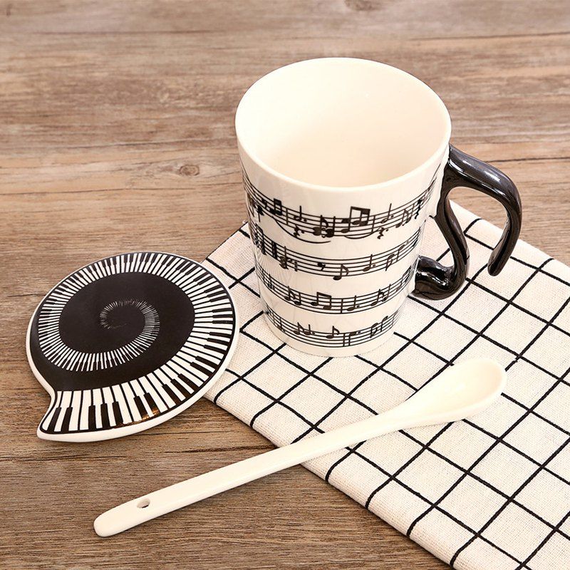 

270ML Creative Musical Note Cup, Black