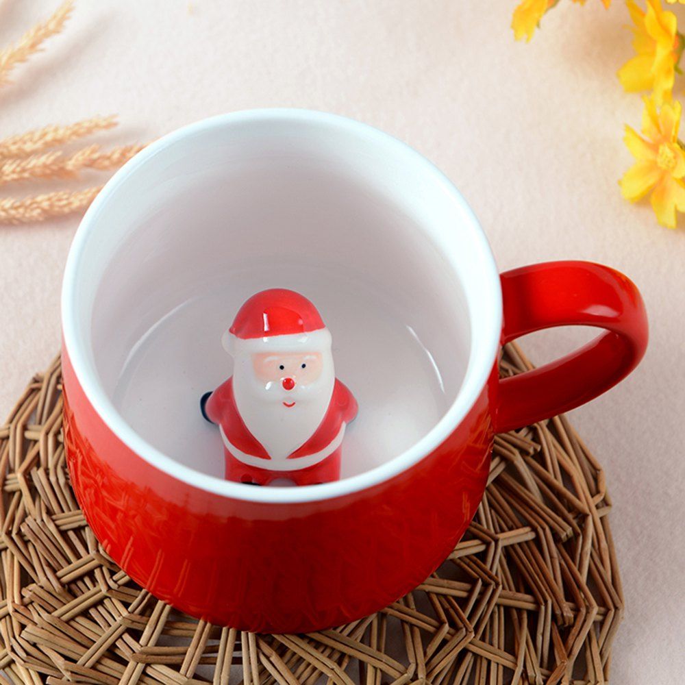 

400ML Christmas Pottery Mug, Red;green;others;red