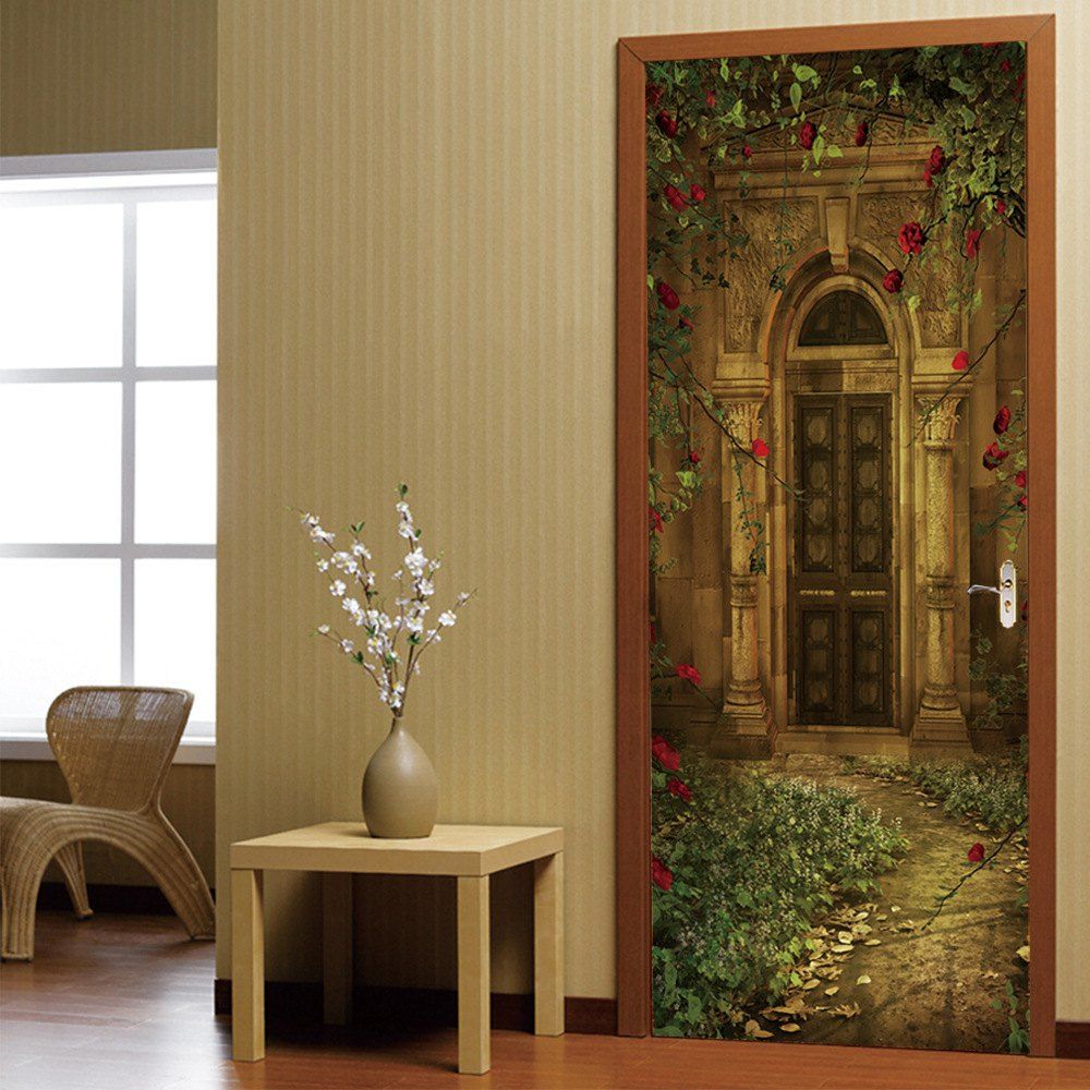 

European-style Villa Door Sticker Home Decal, Colormix
