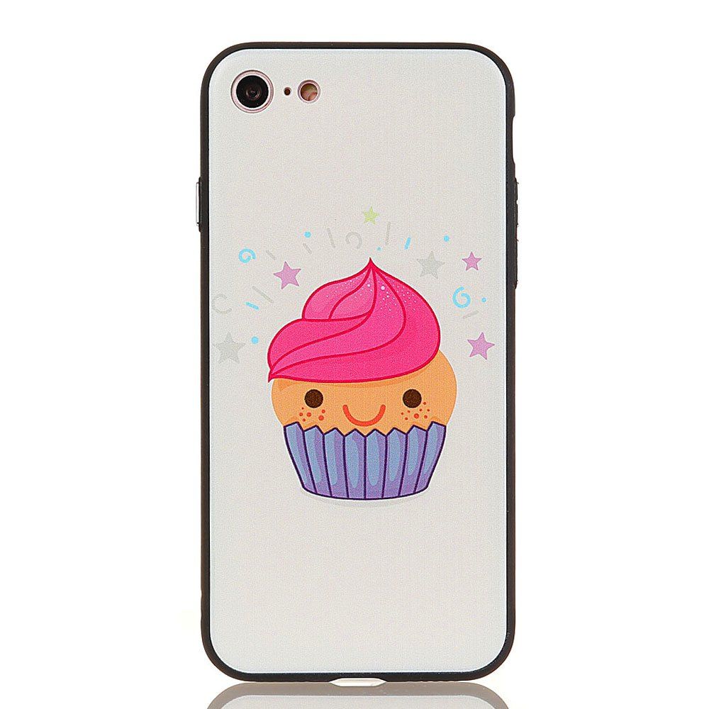 

KaZiNe Azine Embossment Tpu + Pc Cell Phone Pink Cake Case for iPhone 7 / 8