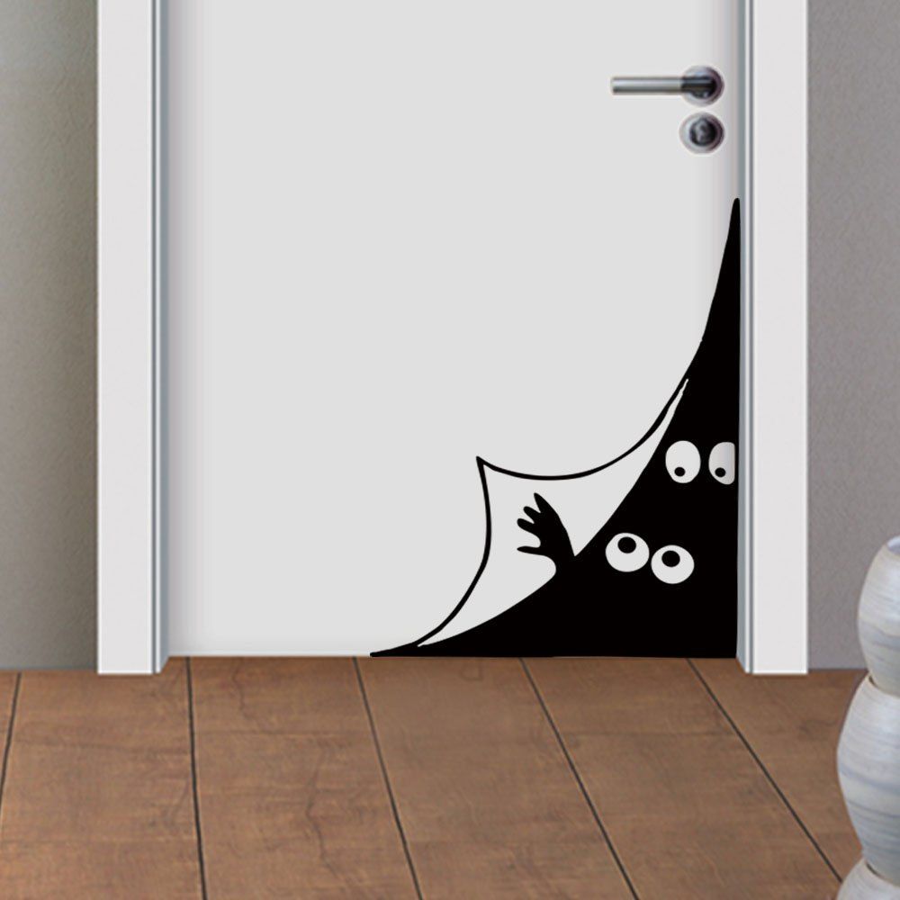 

Eyes Cartoon Wallsticker DIY Home Decor, Black