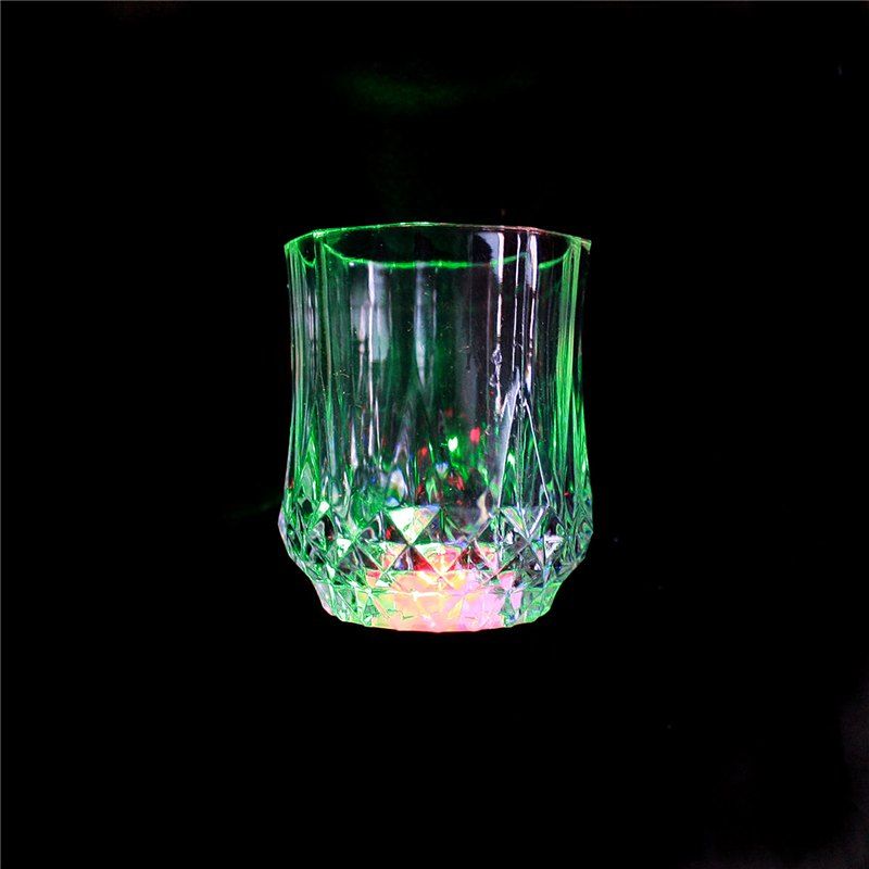 

LED Flash PS Pineapple Cup 2PCS, Transparent