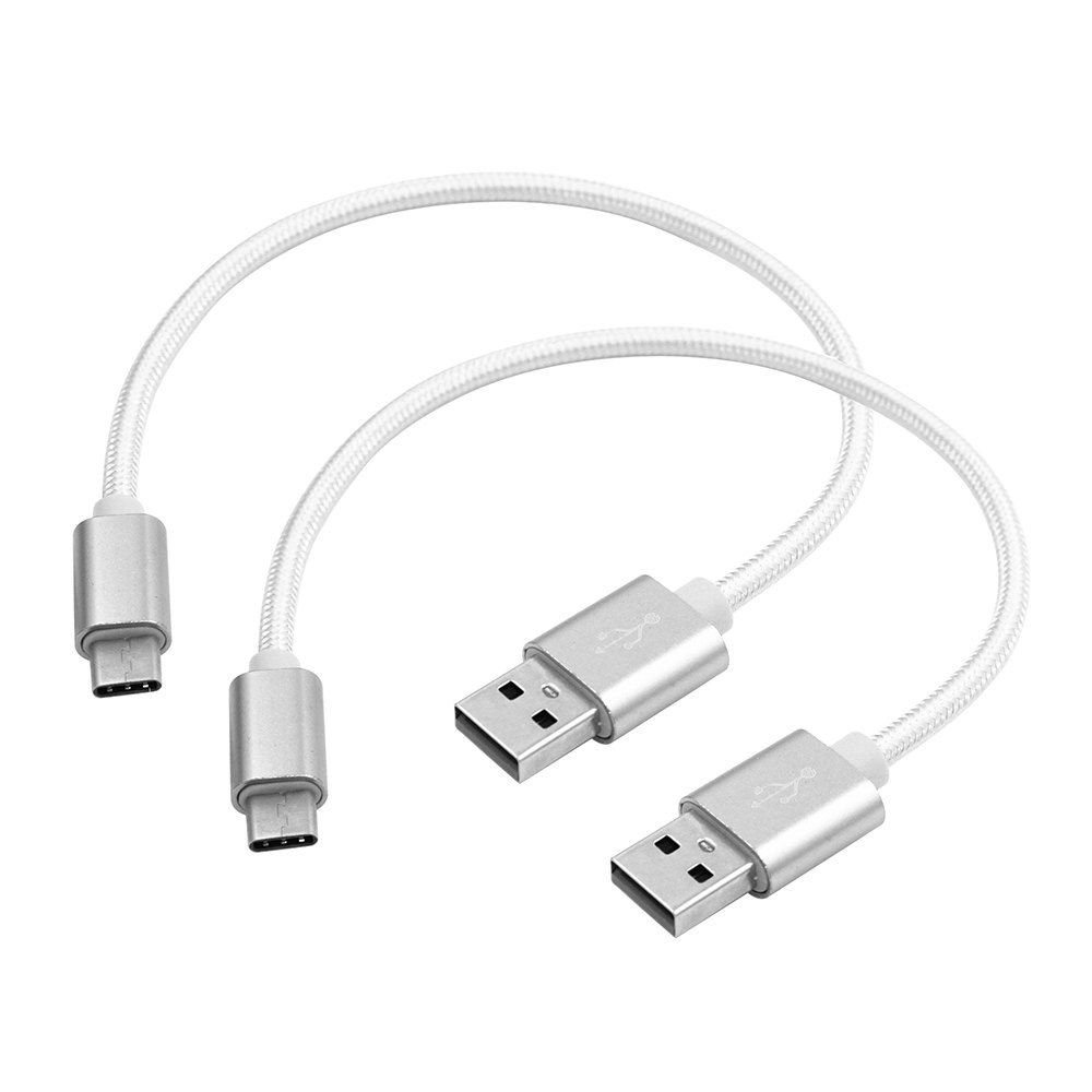 

2PCS Quick Charge USB3.1 Type-C To USB 3.0 Charging Data Transfer Cables (25cm), White