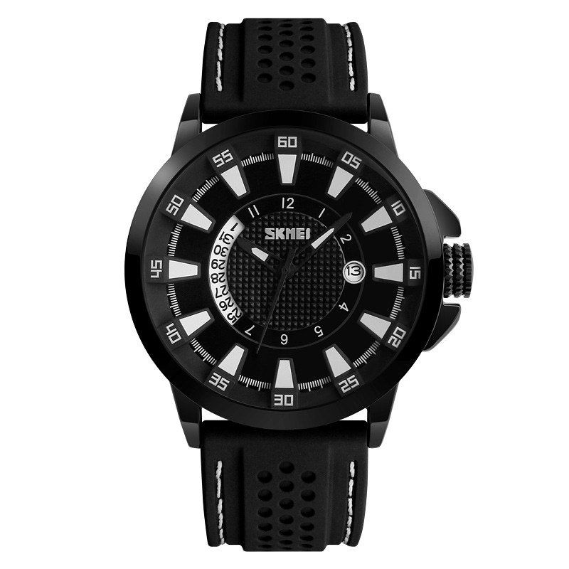 

Trendy Simple Fashion Men Leisure Watch Waterproof Quartz Watch, Black