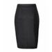 Women's  Classic High Waist Black PU Skirt -  