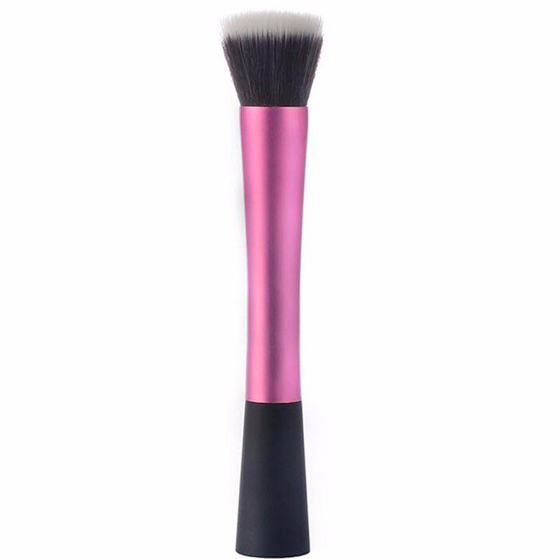 

TODO Beauty Contour Foundation Makeup Synthetic Hair Flat Top Cosmetics Stippling Brush, Pink