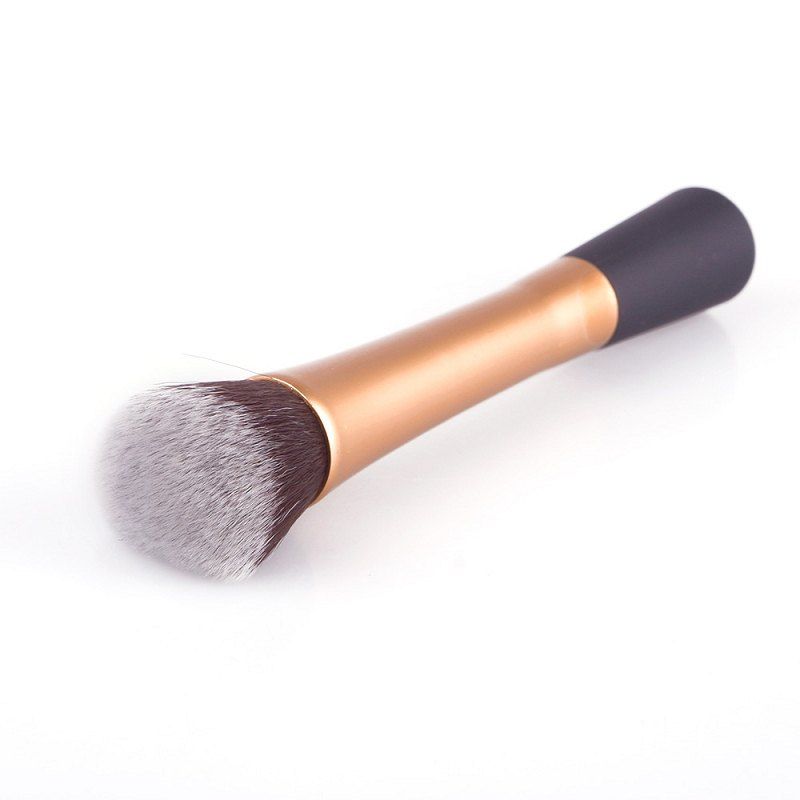 

TODO Beauty Contour Foundation Makeup Synthetic Hair Flat Top Cosmetics Stippling Brush, Gold